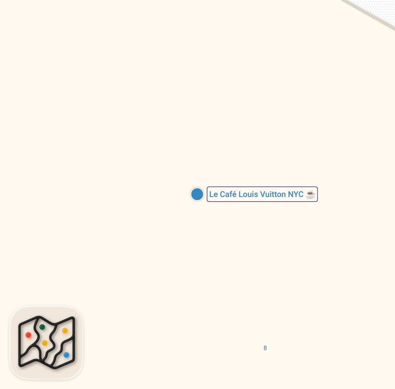 Map of 1 spots from LOUIS VUITTON Steak🥩