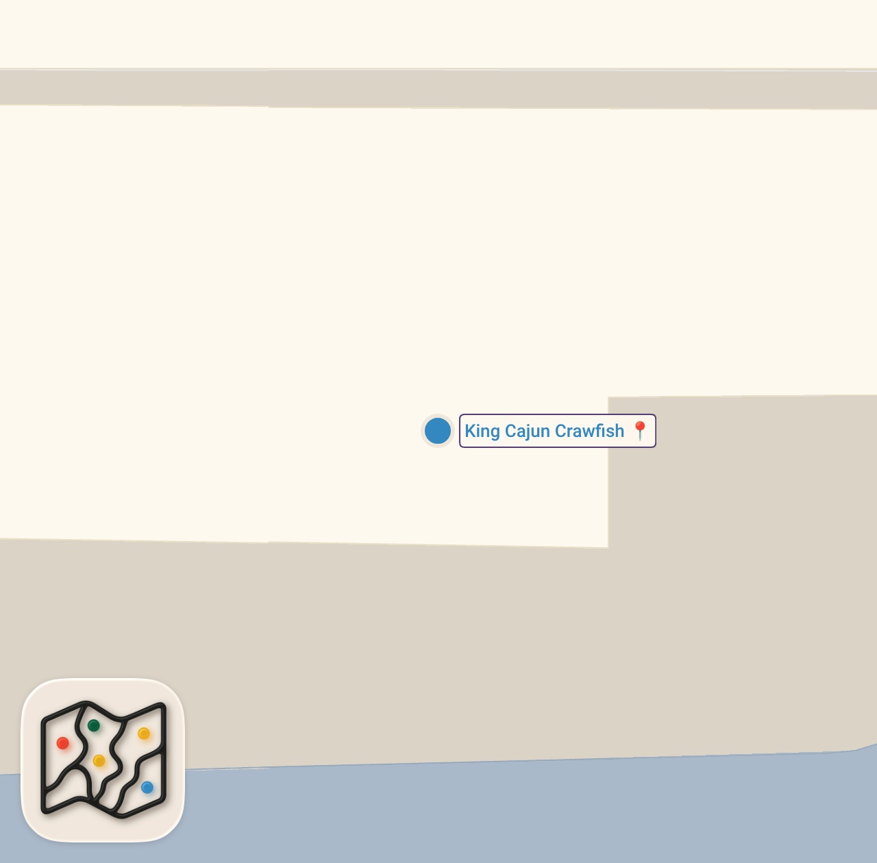Map of 1 spots from Legendary Orlando Seafood Spot: King Cajun Crawfish (Mills District)