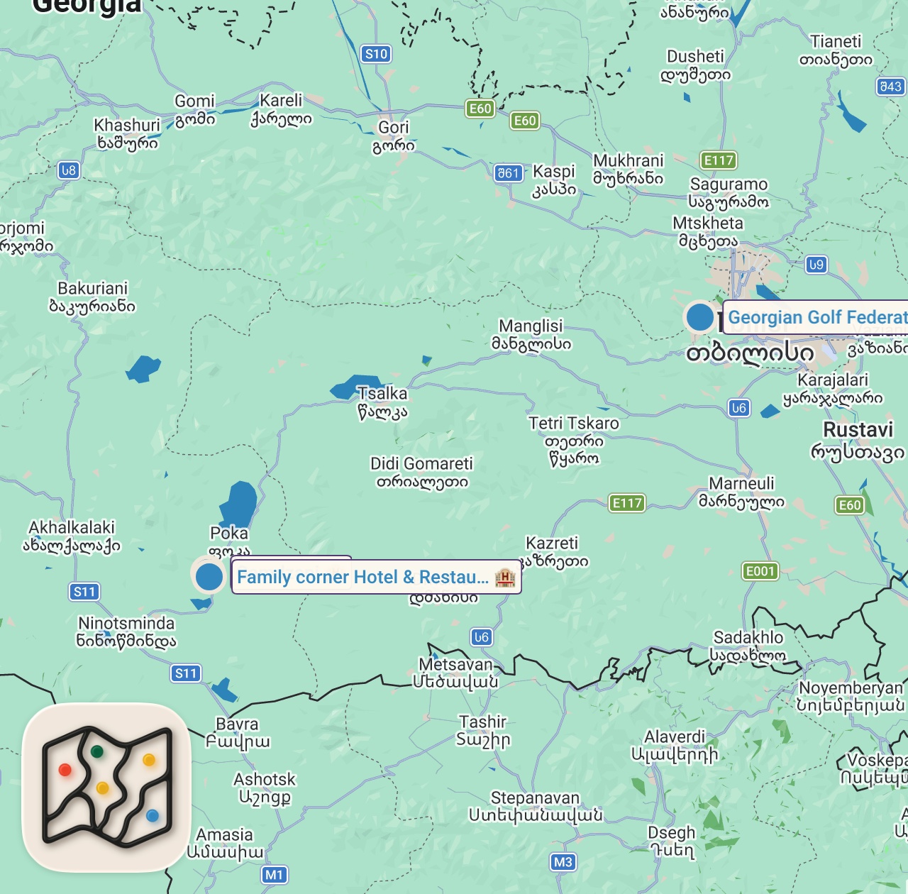 Map of 3 spots from Carnivore Picnic Food - All The MEAT You Can Eat - 13 Types of Kebabs!!