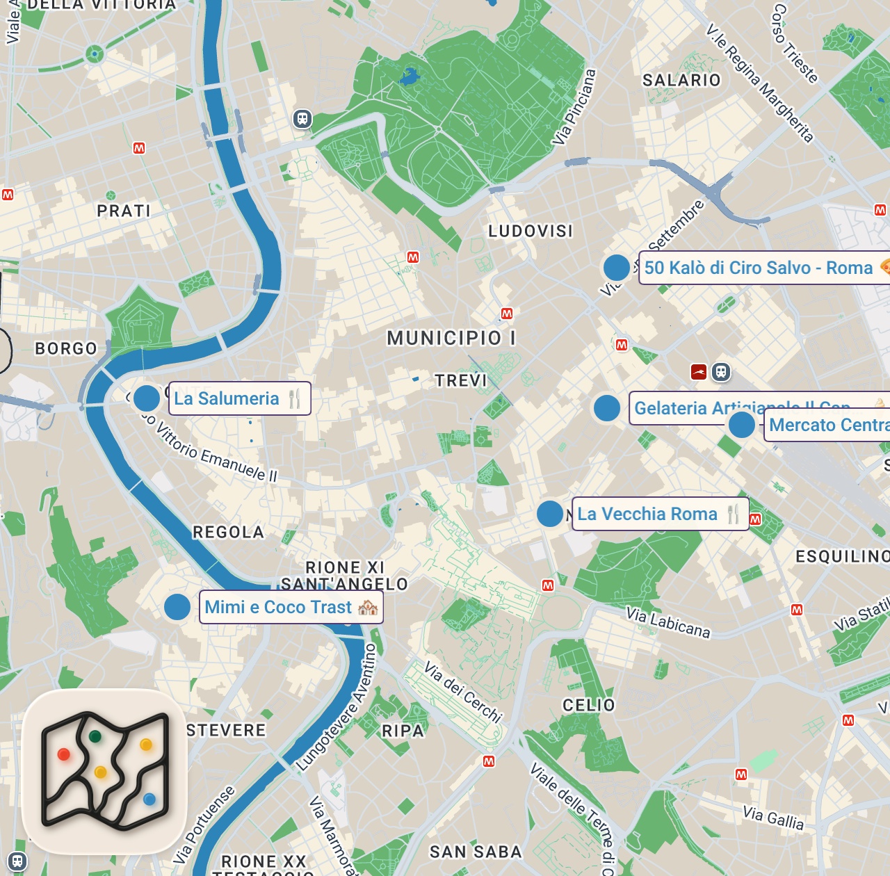 Map preview for ROME €100 Food Challenge!! Best Italian Food In The Eternal City 🍕🍝🍦