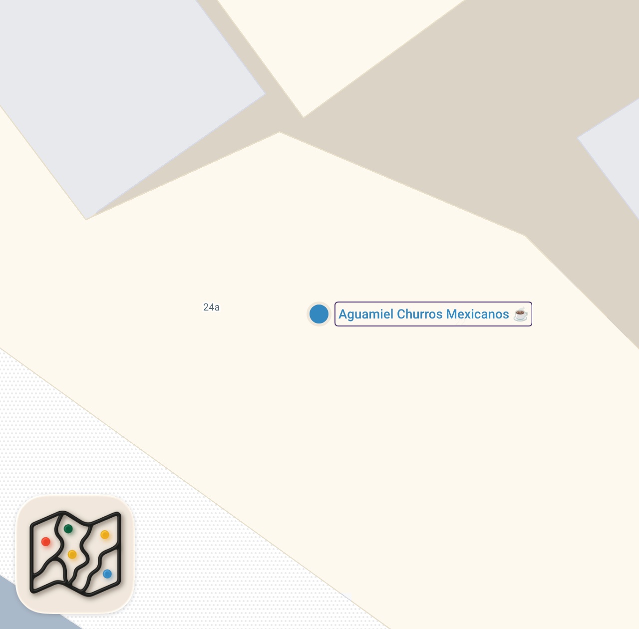 Map of 1 spots from World's Biggest Churro #food #churros #london