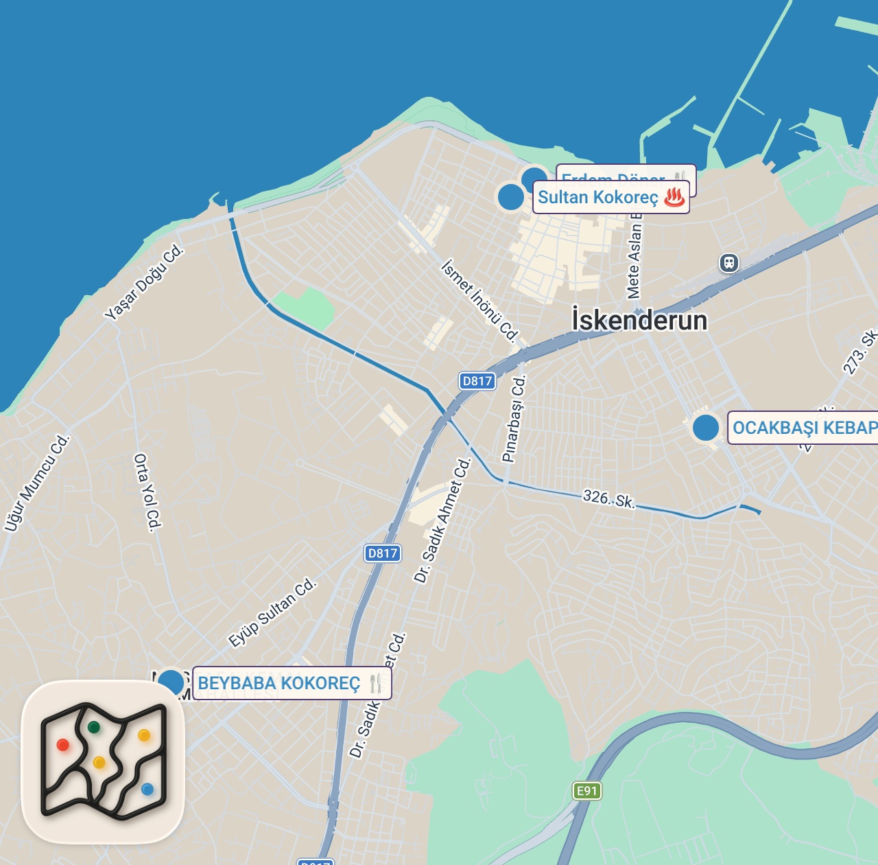 Map of 5 spots from 3 SAATTE 6000 TL SERİSİ!!!