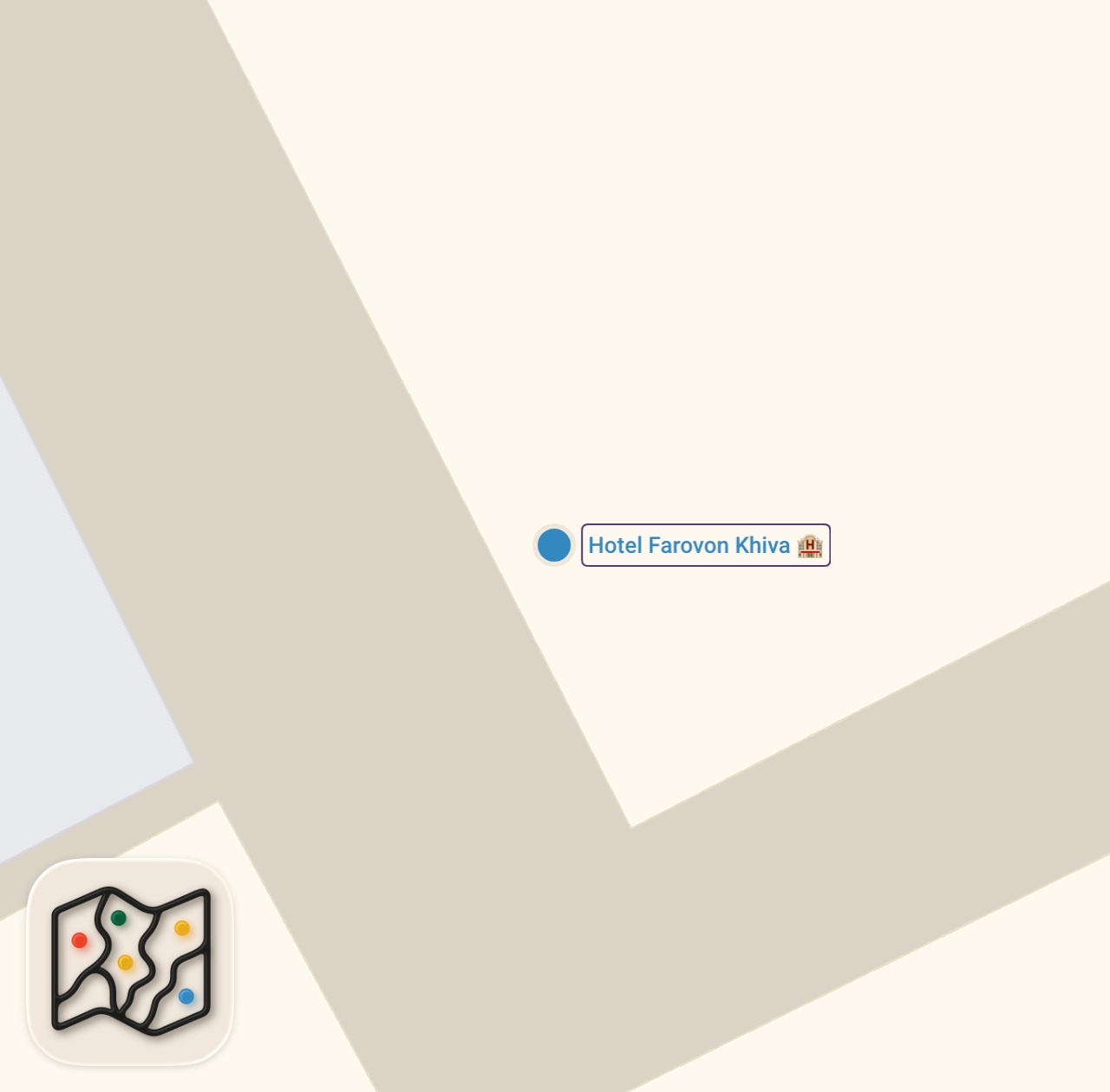 Map of 1 spots from Khiva | Time Travel to Uzbekistan's Silk Road