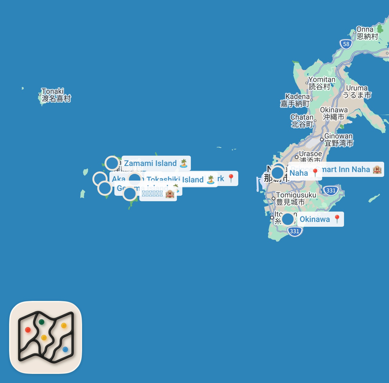 Map preview for OKINAWA, JAPAN (2026) | How To Visit The BEST ISLANDS In Okinawa (Kerama Islands Travel Guide)