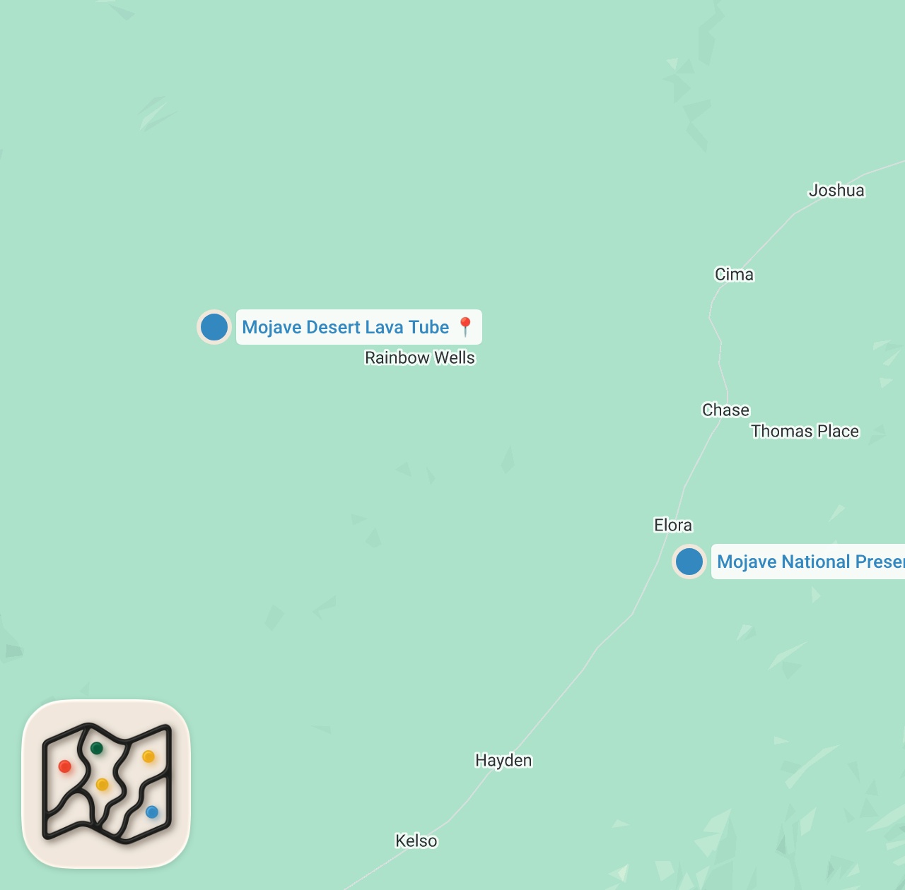 Map preview for EXPLORING A LAVA TUBE IN CALIFORNIA (halfway done with our USA road trip)