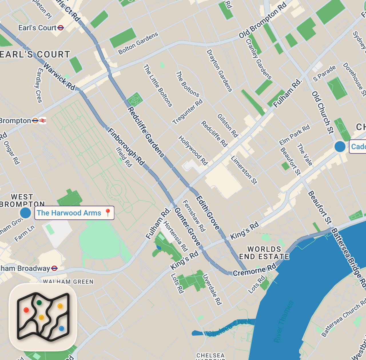 Map of I Tried the Most Expensive Pubs