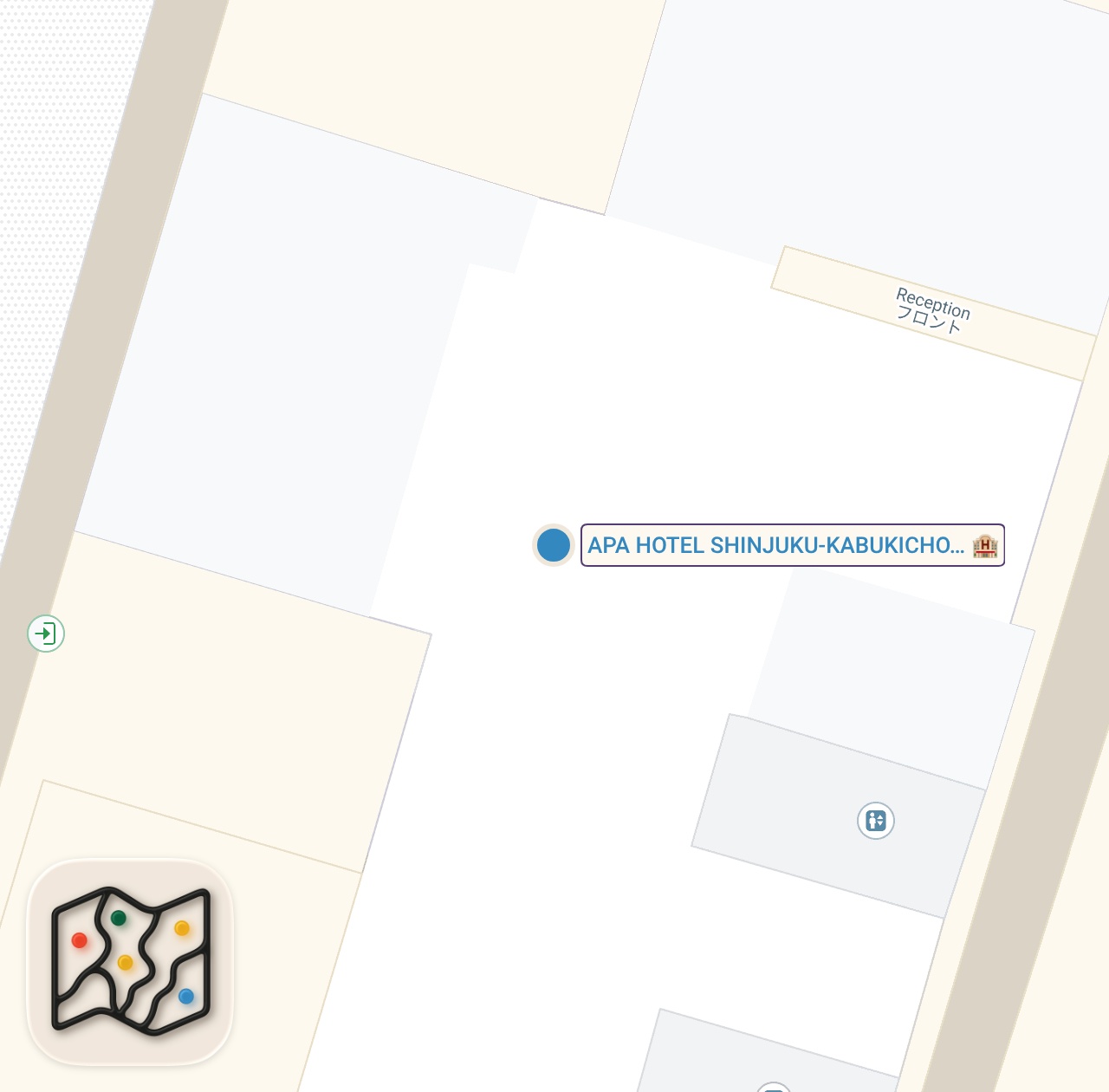 Map of 1 spots from The CHEAPEST All You Can Eat Japanese BREAKFAST BUFFET in Tokyo Japan - ONLY $8!