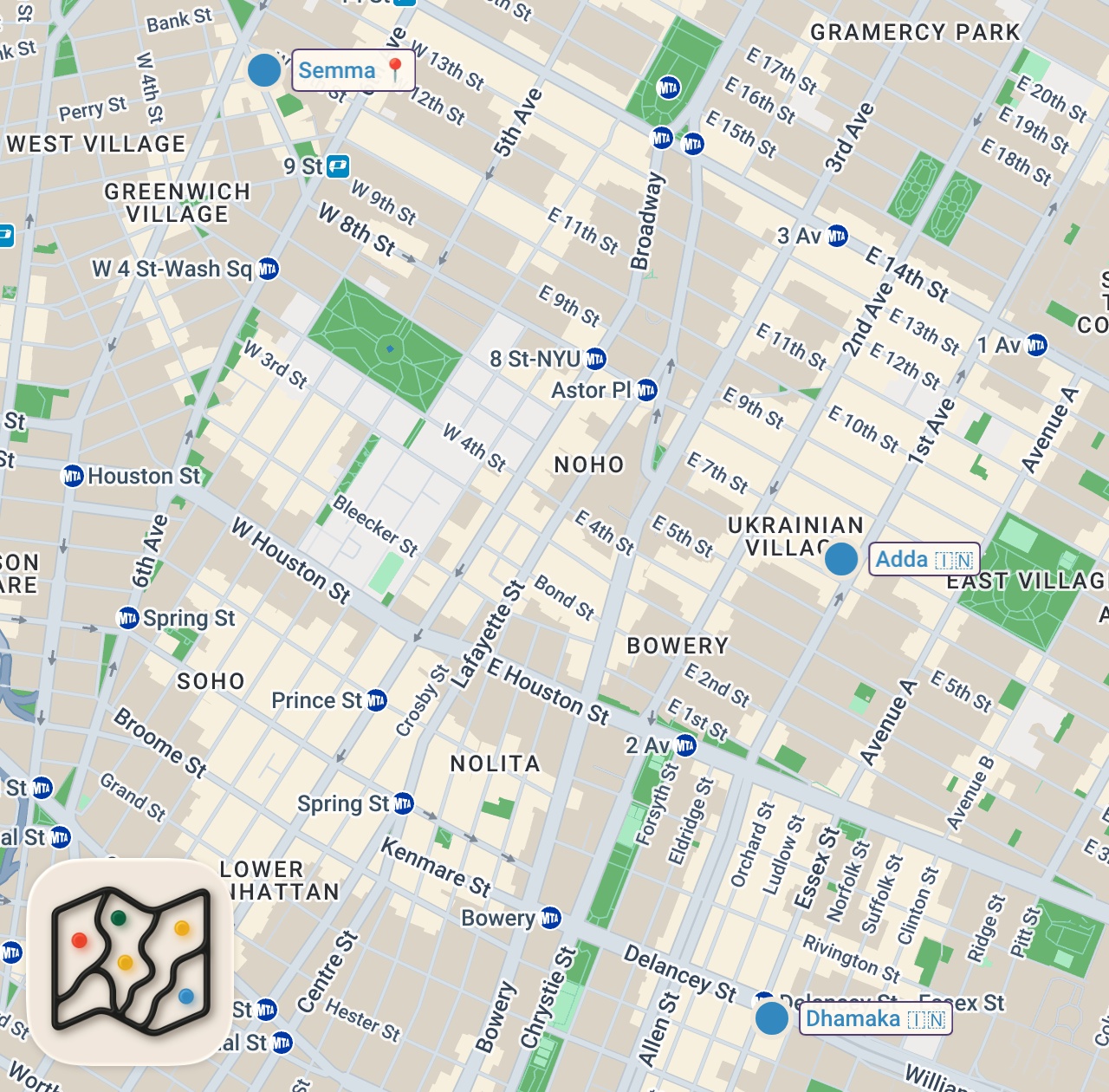Map preview for How One of New York’s Best Indian Restaurants Makes Dosas — Plateworthy with Nyesha Arrington