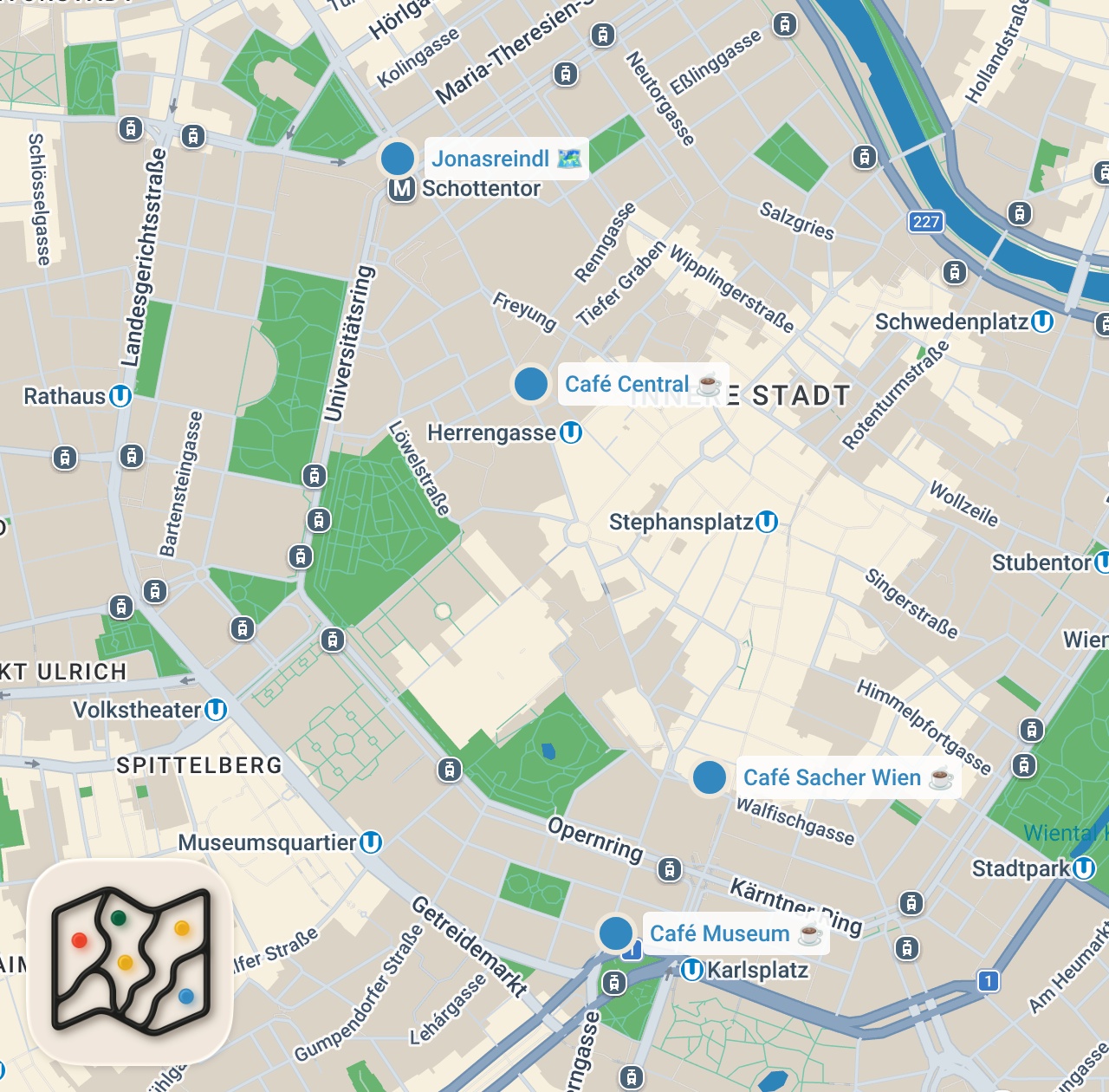 Map preview for Why Vienna's Coffee Houses are the best! Cafés, Coffee Types, History | Travel Guide