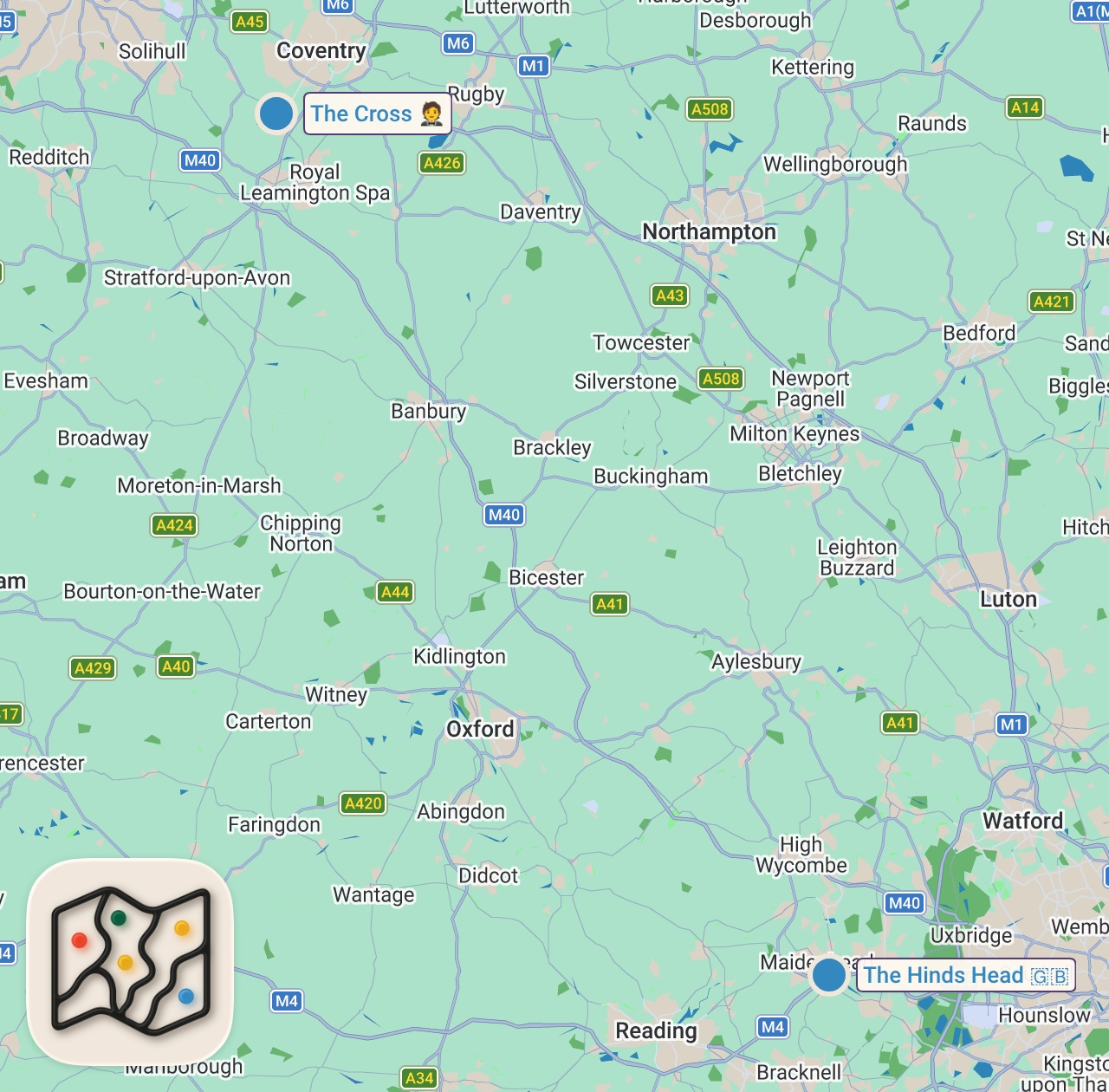 Map of Michelin Star Road Trip 👀