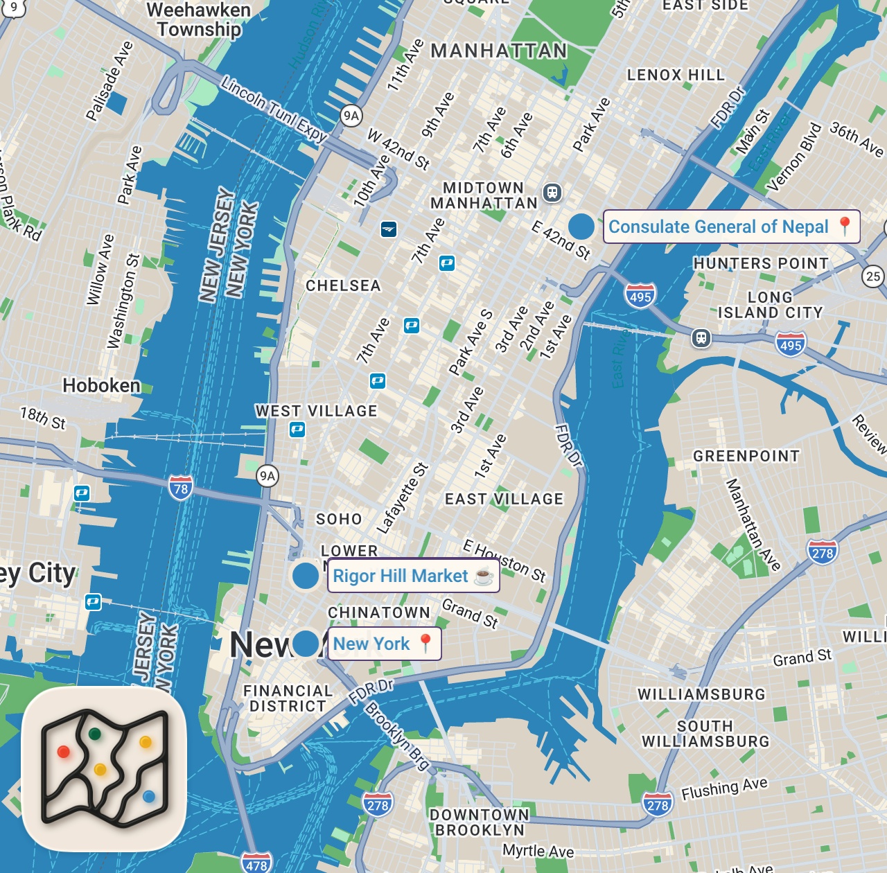 Map of 4 spots from This Restaurant Earned a Michelin Green Star for Its Zero-Waste Cooking — The Experts