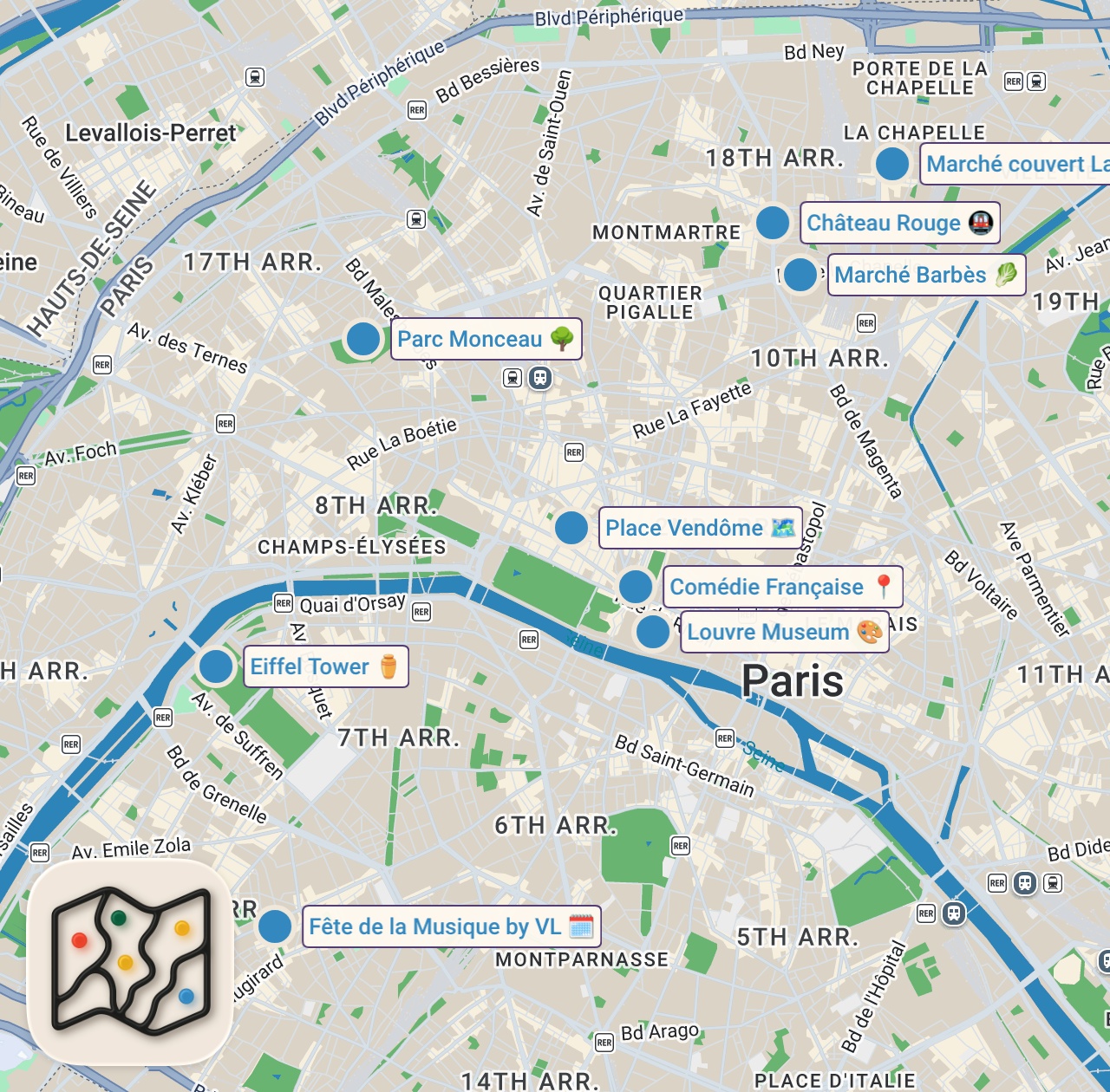 Map preview for What is Happening to Paris? Influencers are Lying to You