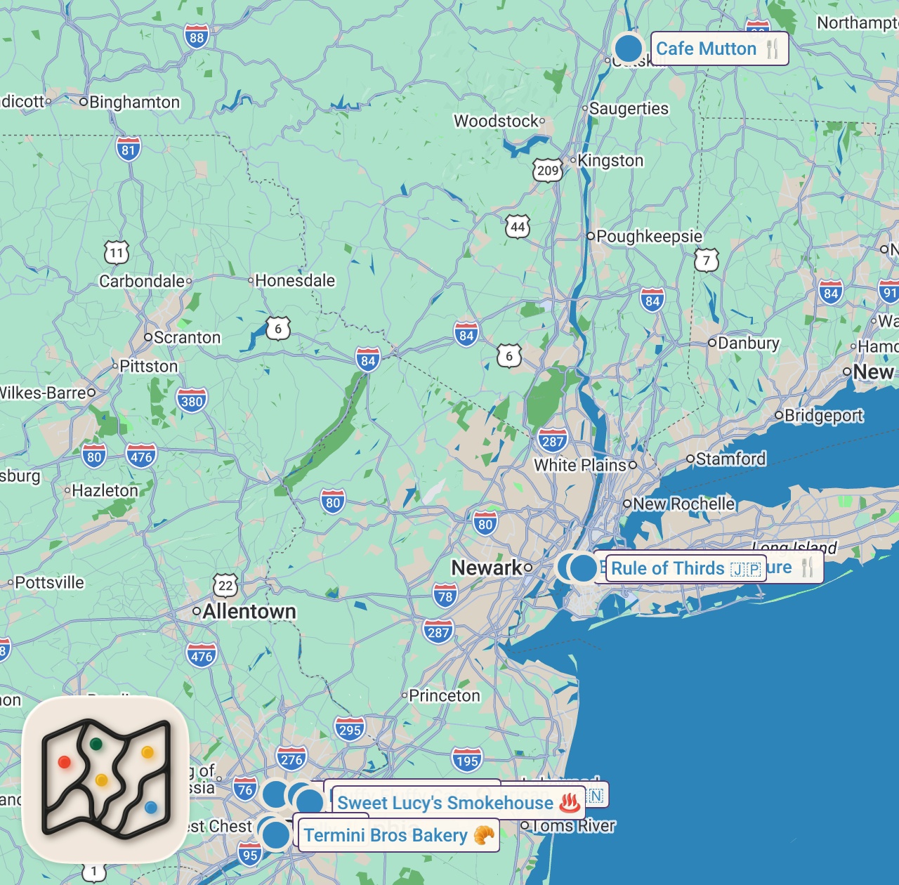 Map preview for NATIONAL PANCAKE DAY!
