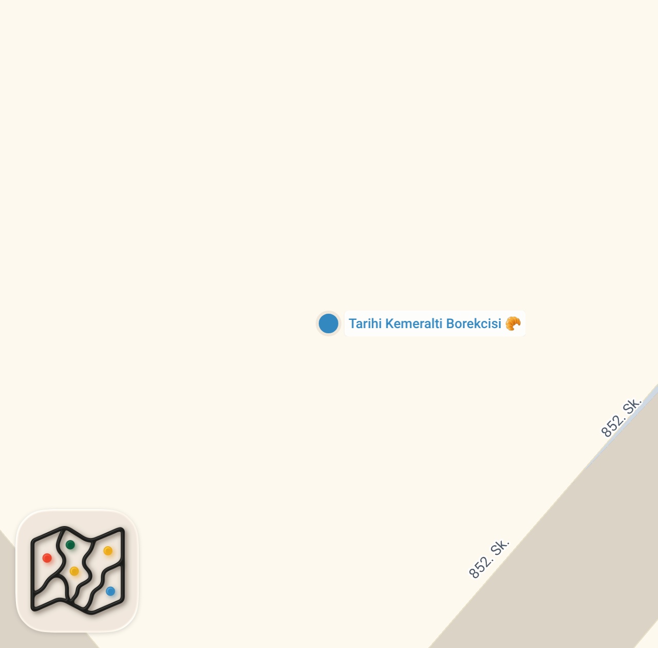 Map preview for İzmir'de Serpme Böreğin Mucidi! Tarihi Kemeraltı Börekçisi #reklam