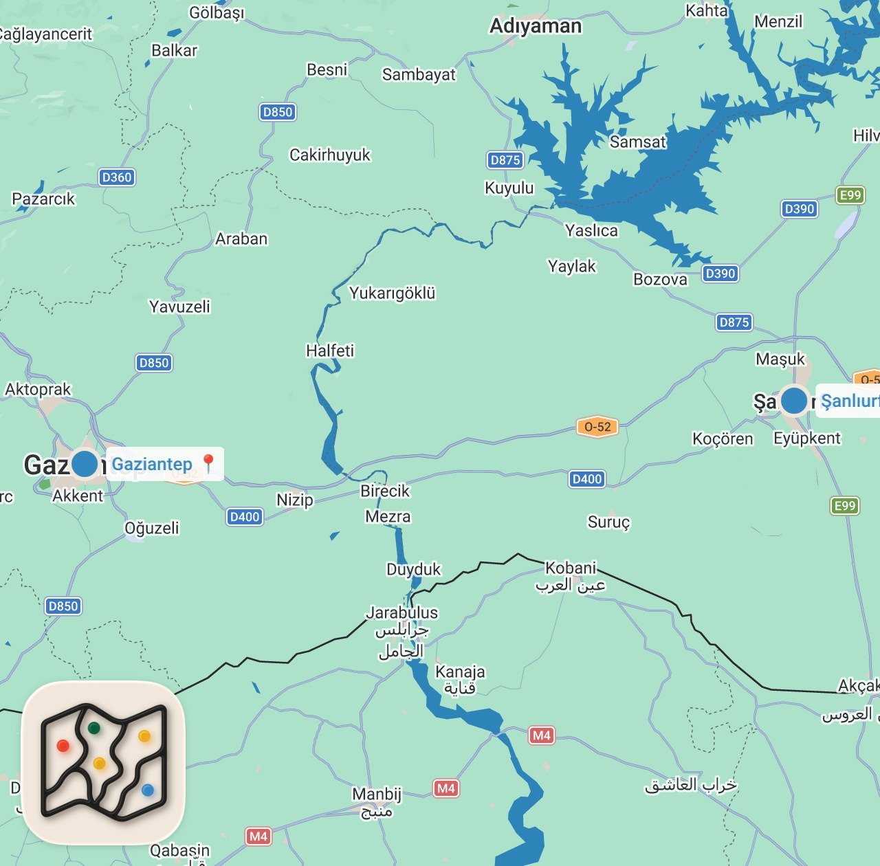 Map preview for BU URFA LAHMACUNU 23 LİRA | DEDECAN OCAKBAŞI