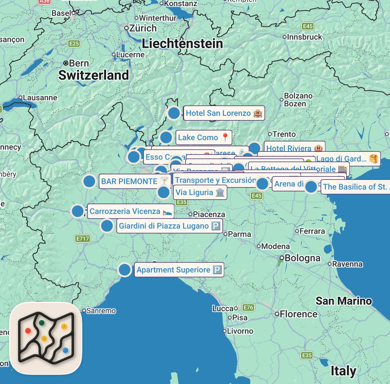 Map of 29 spots from Italy for a Weekend? Locals Share Their Go-To Places & Tips! | Super Easy Italian 64