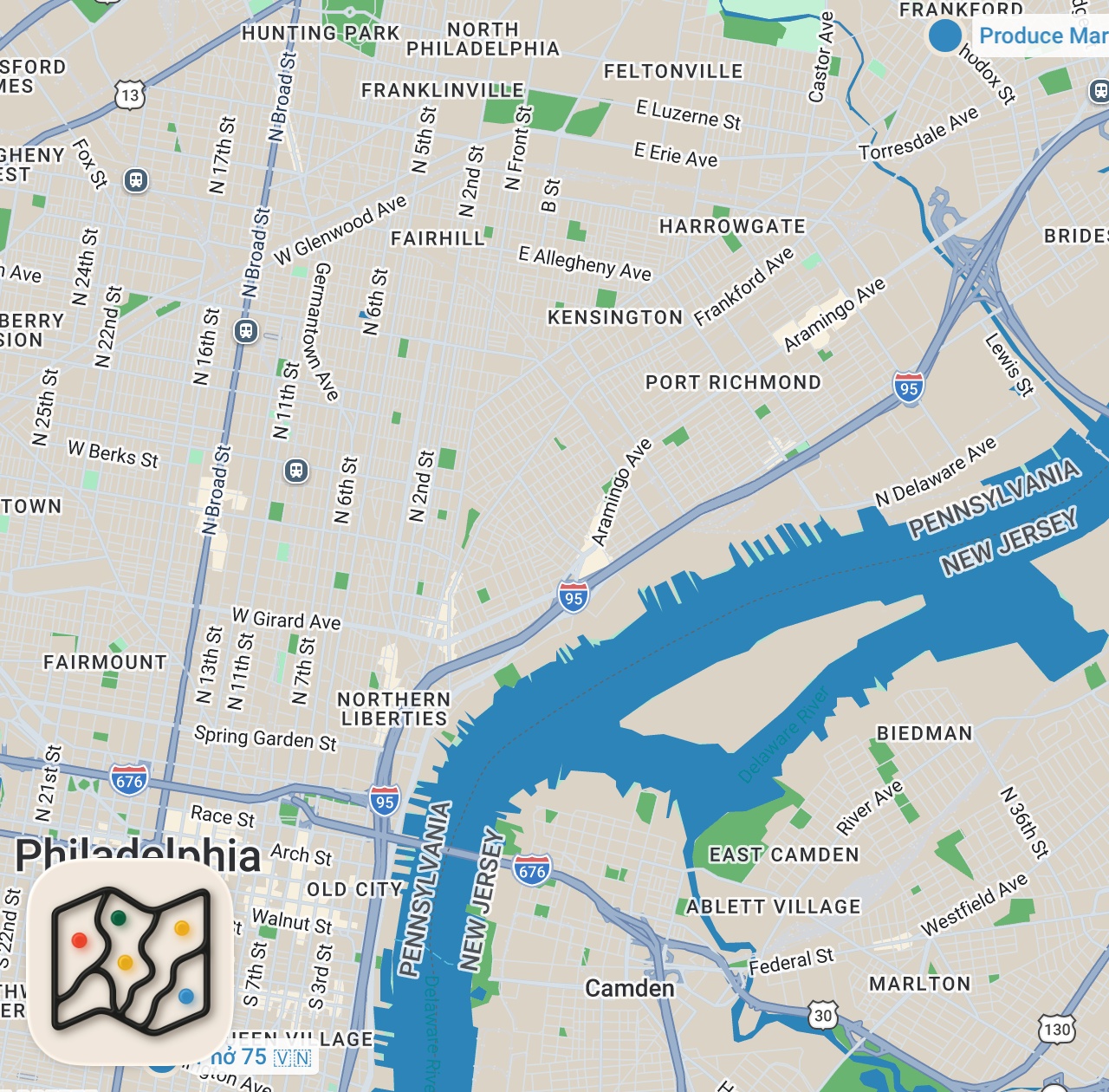 Map preview for $8 Hoagie Deal + Pho 75 | Real Philly Eats