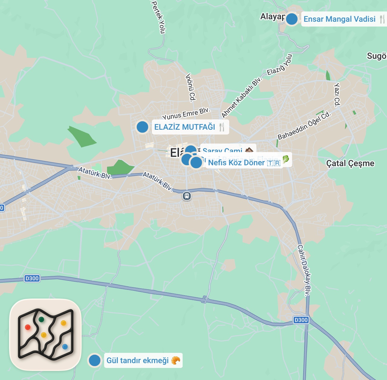 Map preview for ELAZIĞ’DA NE YENİR? 