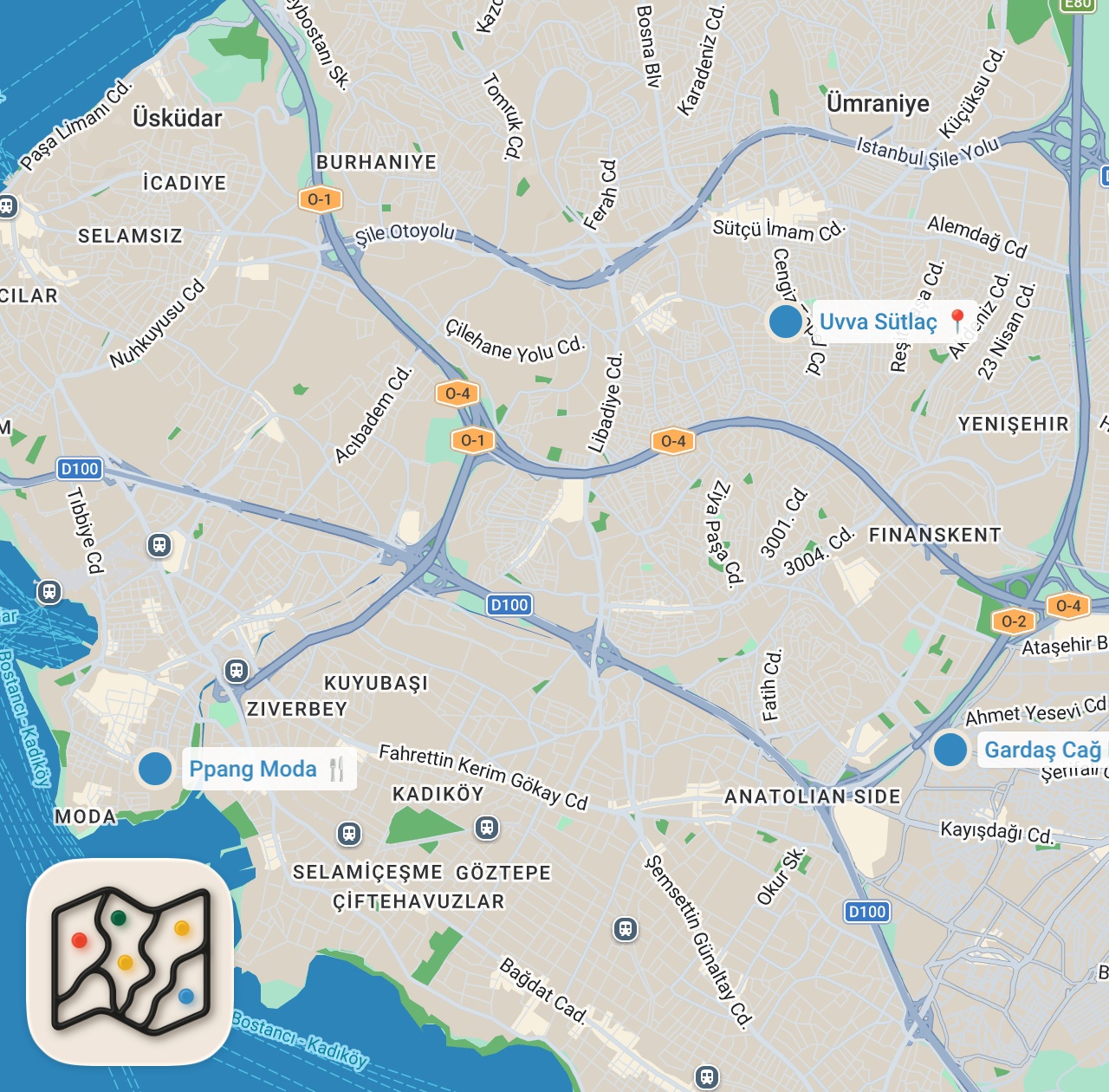 Map preview for SİZ ÖNERDİNİZ BİZ DENEDİK (Kore tostu, cağ kebabı, sütlaç) - Ayaküstü Lezzetler