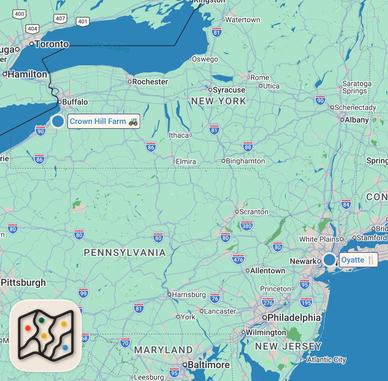 Map of 2 spots from Why This Chef Spent 10 Years in Top Kitchens Before Opening His Own NYC Restaurant