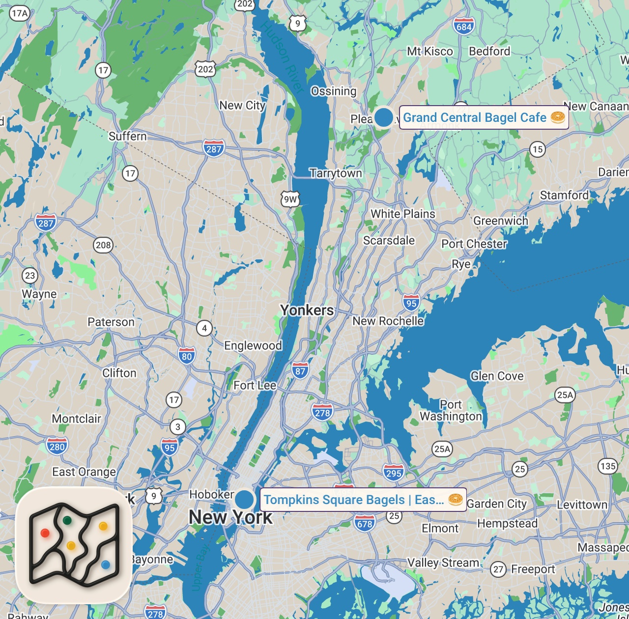 Map preview for Mark Ambor Thinks Gluten Free Bagels Taste the Same