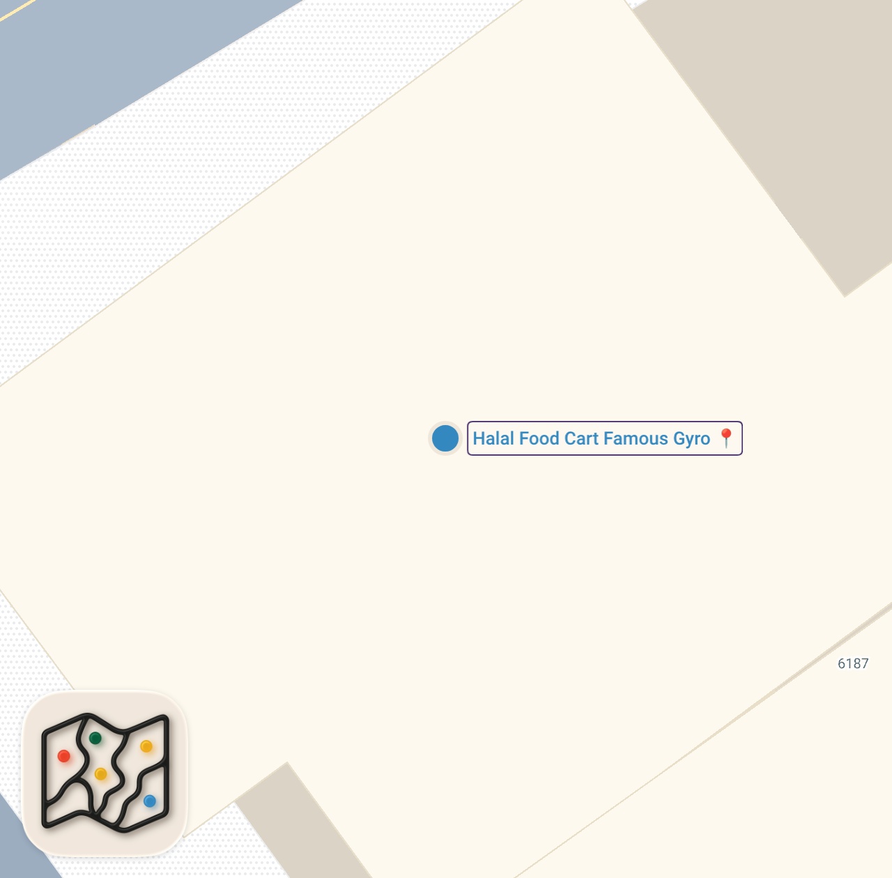 Map of 1 spots from Philly’s BEST halal truck.