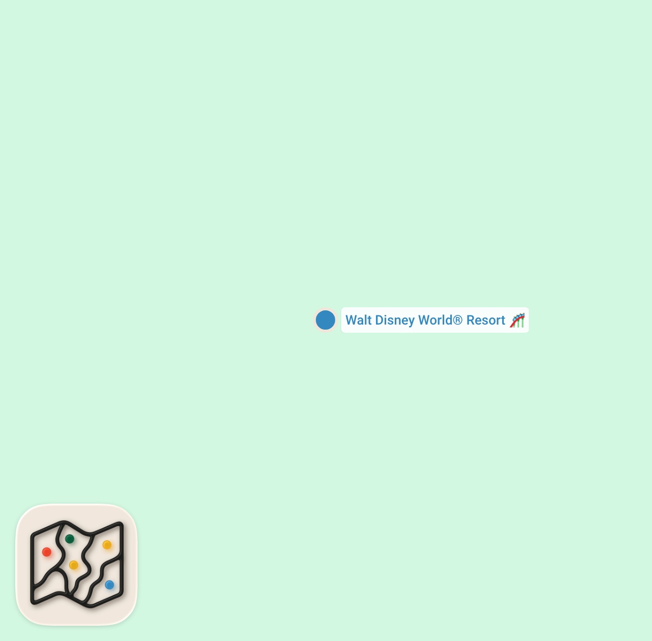Map preview for I Tried Every Buffet at Disney World