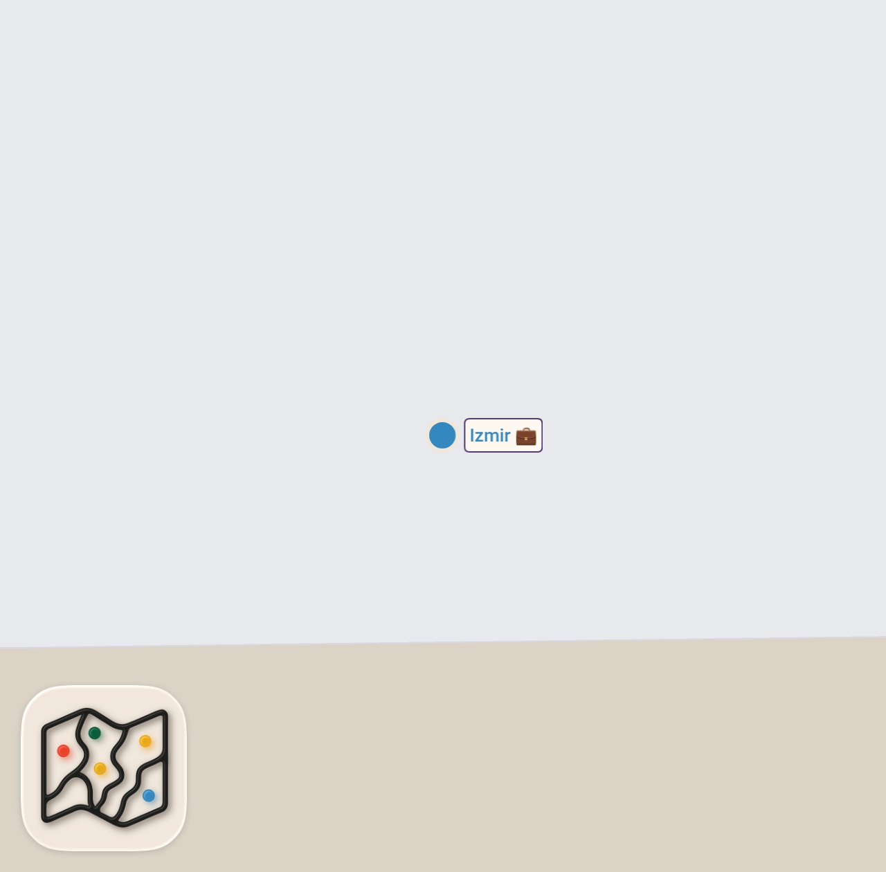 Map of 1 spots from Kürt Böreği Böyle Olur! Seyitoğlu İzmir #reklam
