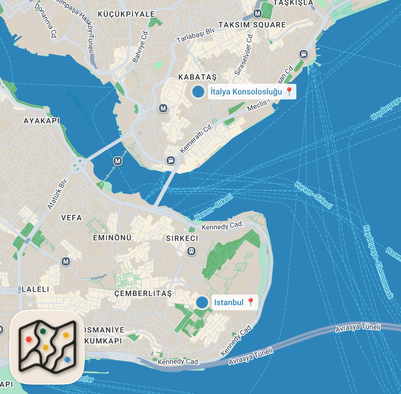 Map preview for İSTANBUL'DA İTALYA SOKAK YEMEĞİ DENEDİK | sokak lezzetleri