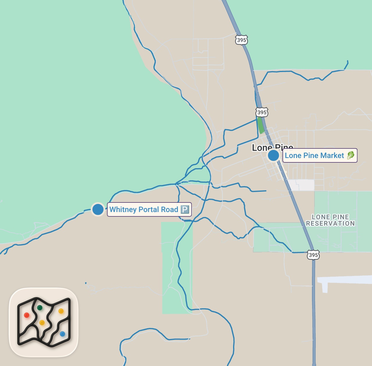 Map of 2 spots from Camping with The CHEAPEST Tent on Amazon... (I WAS FREEZING)