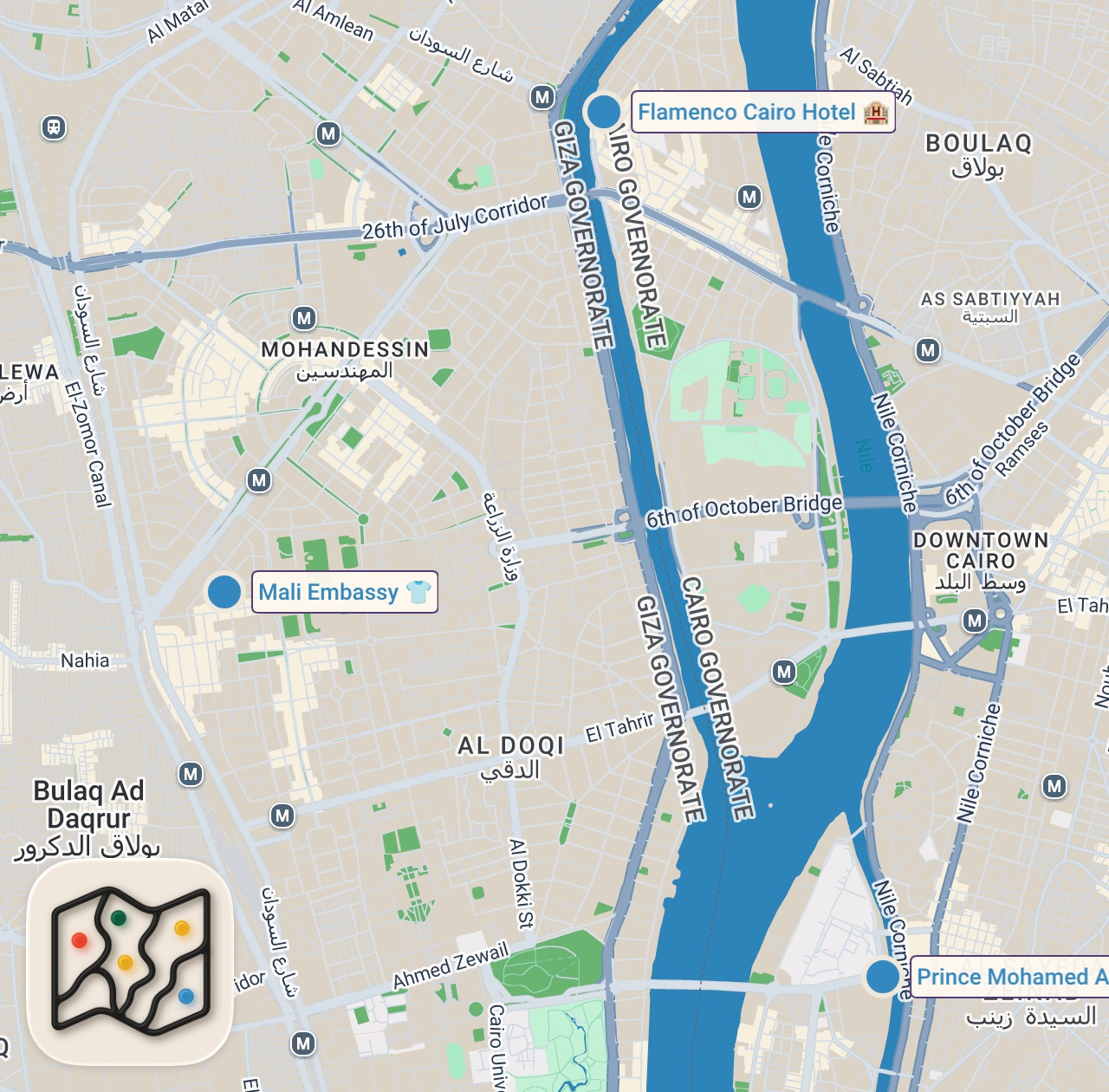Map preview for Egyptian Food Tour Gone Wrong - Stopped By Police In Cairo, Egypt 🇪🇬