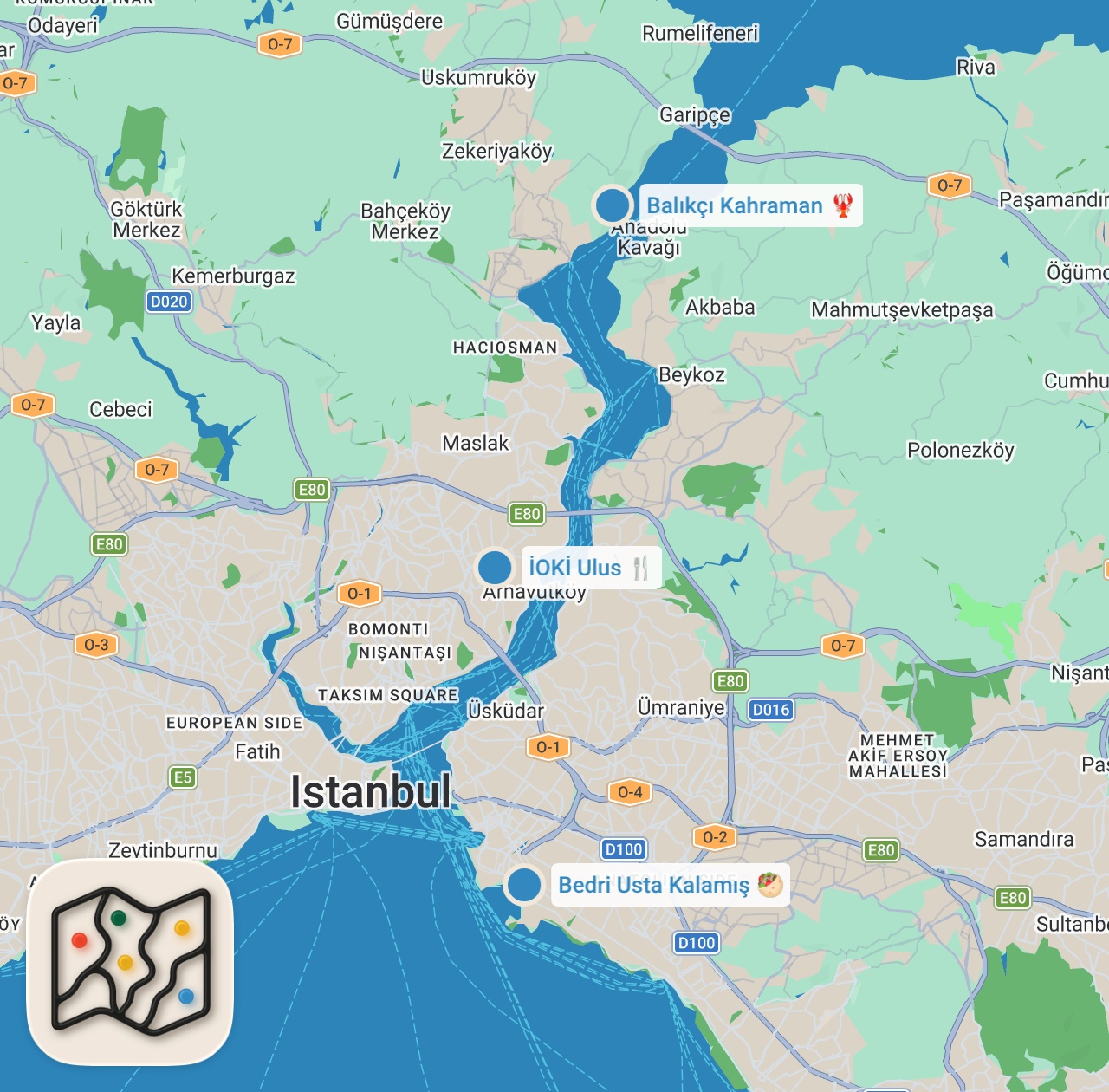 Map preview for İSTANBUL’UN ALANINDA EN İYİLERİNİ KEŞFETTİK | 3 RESTORAN 3 KONSEPT