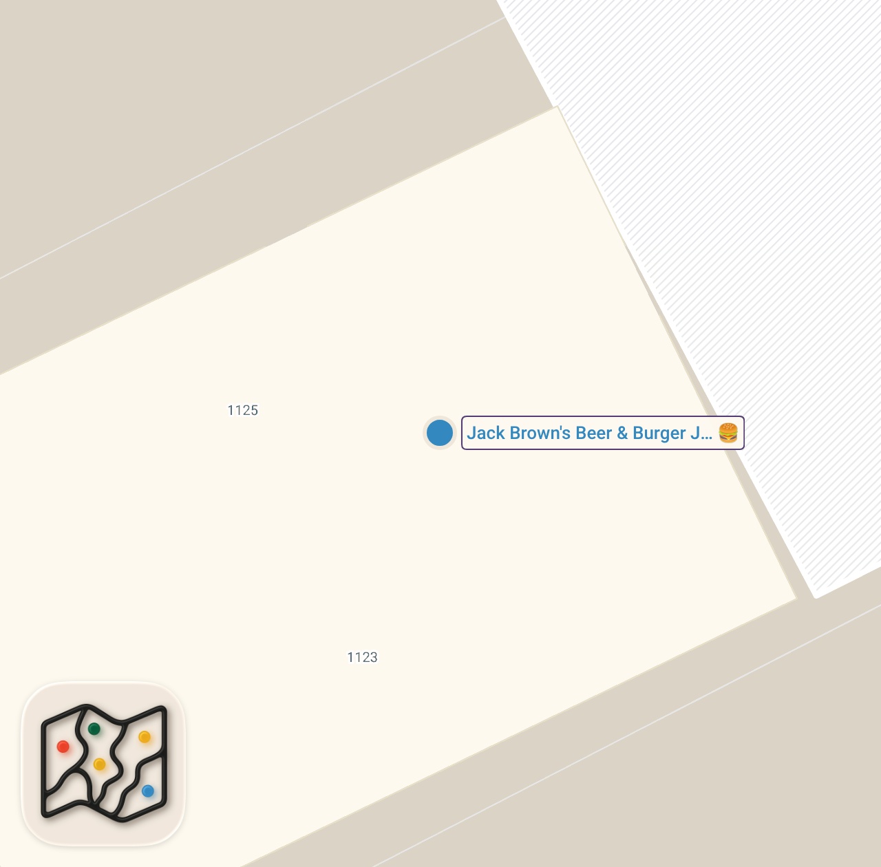 Map of 1 spots from Eating at The Most VIRAL Burger Restaurant In Nashville...