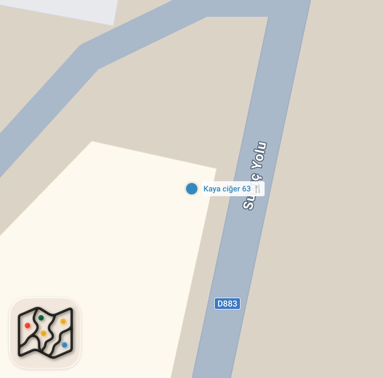 Map preview for Ali Gör Suruç Şanlıurfa kaya 63 Fehmi Usta’da on şiş ciğer 180 TL