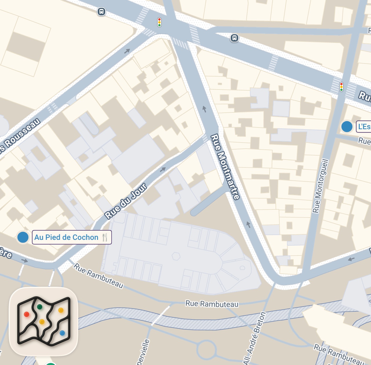 Map of 2 spots from Eating Bizarre French Food in Paris for 24 Hours!! Exotic Meats of Europe!!