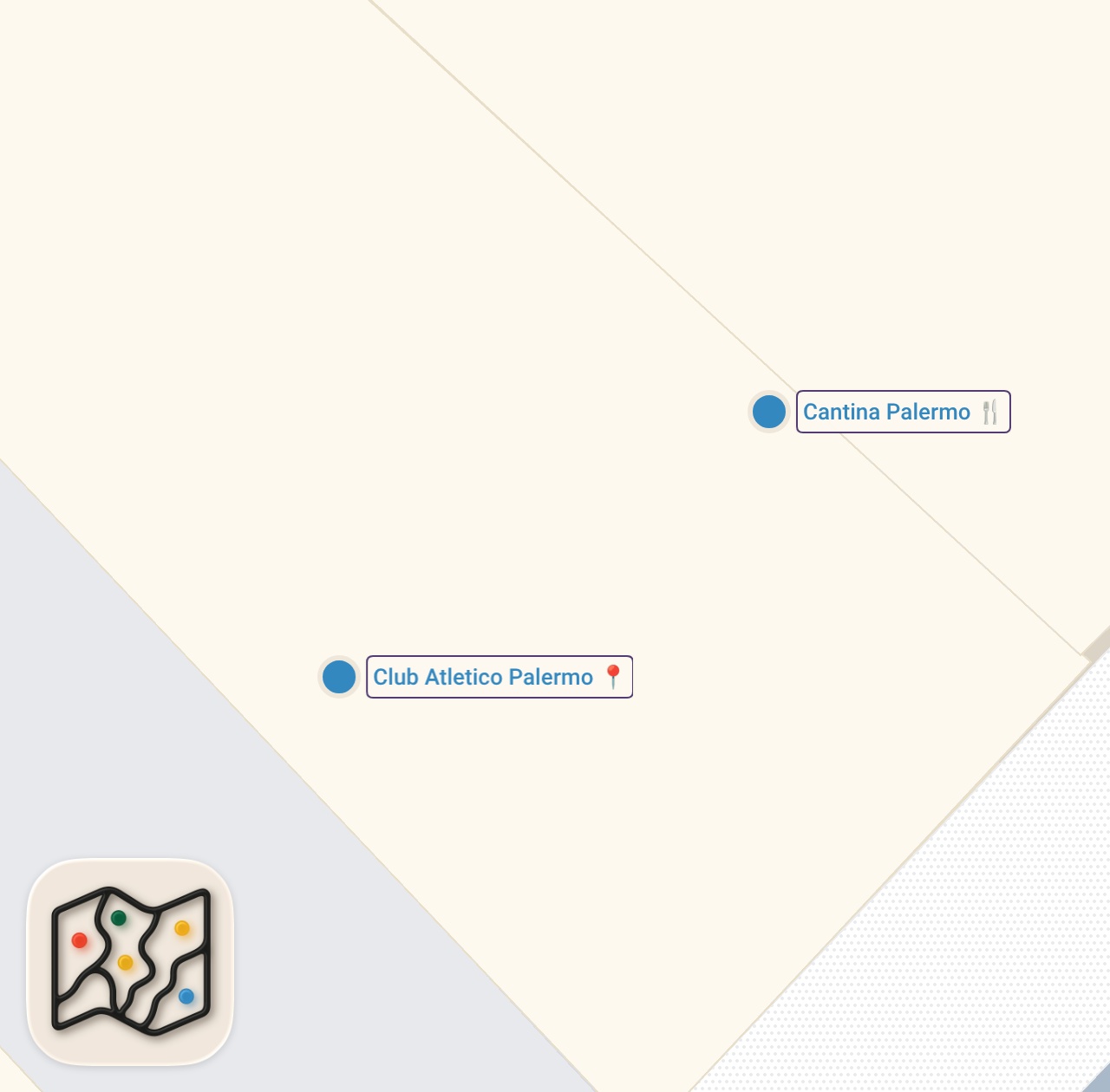 Map of 2 spots from Buenos Aires’in futbol temalı lezzet durağı ⚽🇦🇷 #ayaküstülezzetler #short #shorts