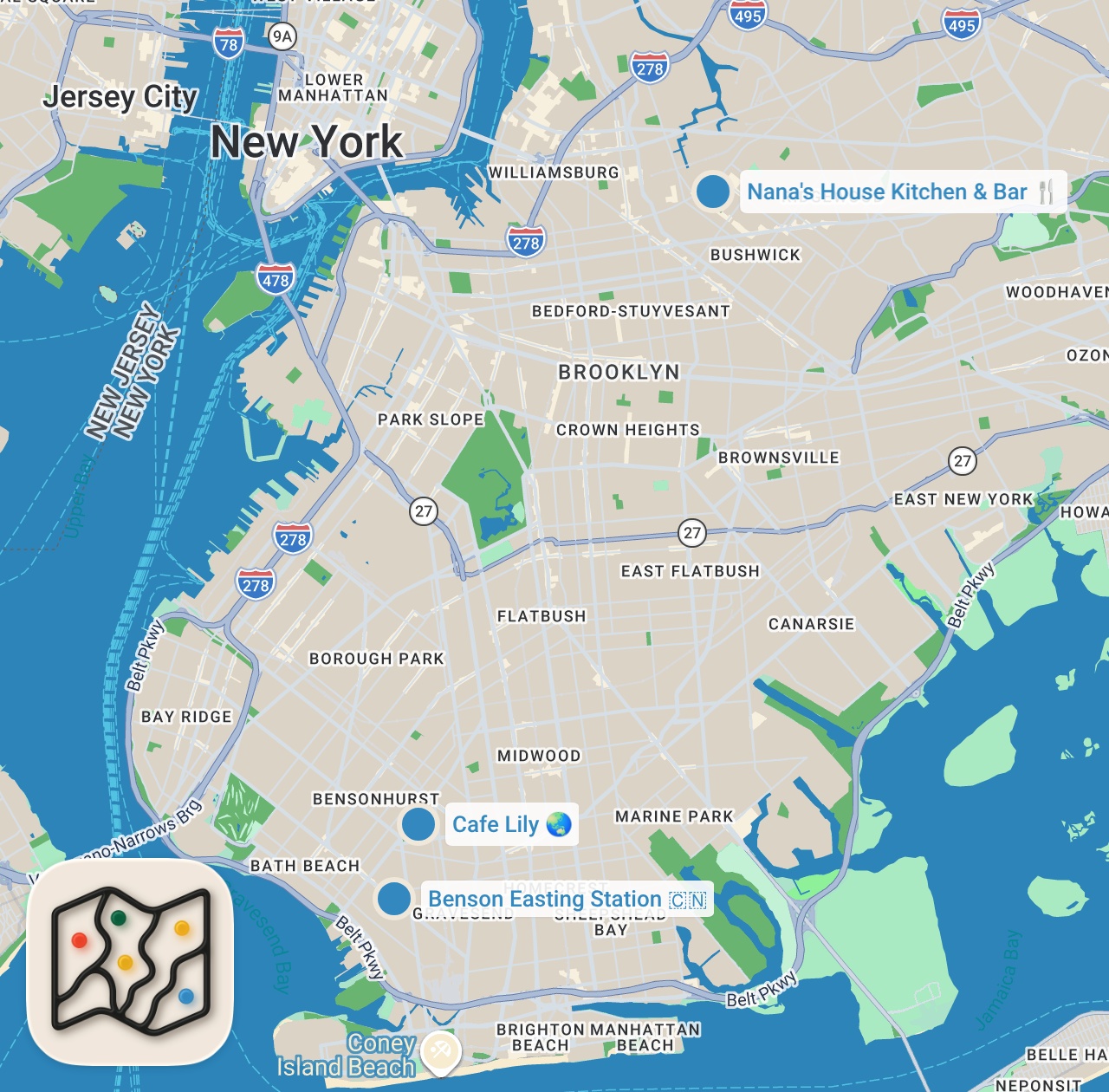Map preview for They run the only Korean-Uzbek restaurant in Brooklyn