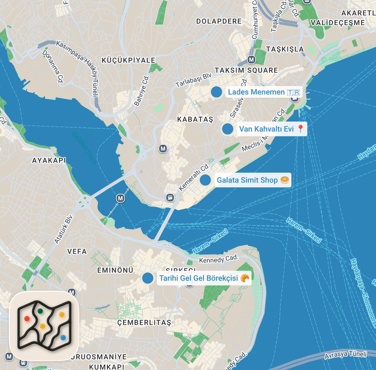 Map preview for Turkish Breakfast in ISTANBUL: Where, What & Price