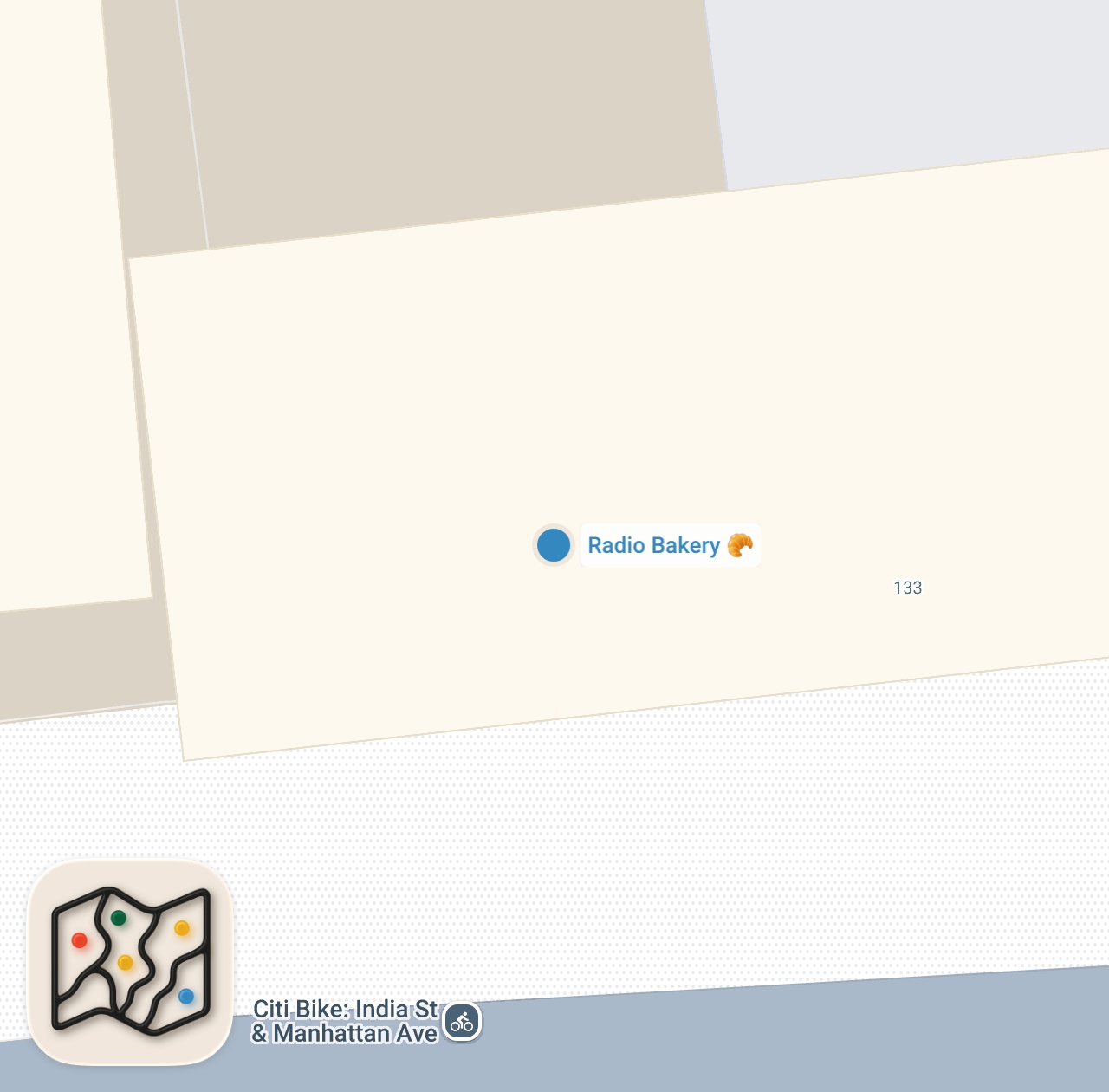 Map preview for MUST-TRY NYC CROISSANTS 📍 Radio Bakery (Greenpoint, Brooklyn)