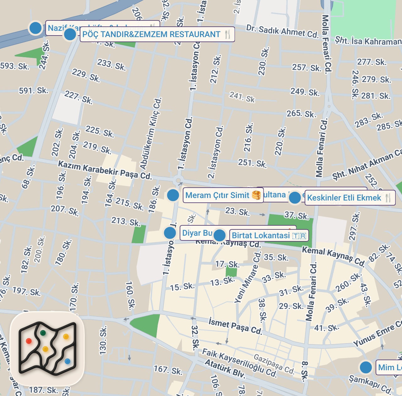Map preview for KARAMAN’DA 1 GÜNDE NE YENİR!!! DÜNYALARI YEDİM!!!