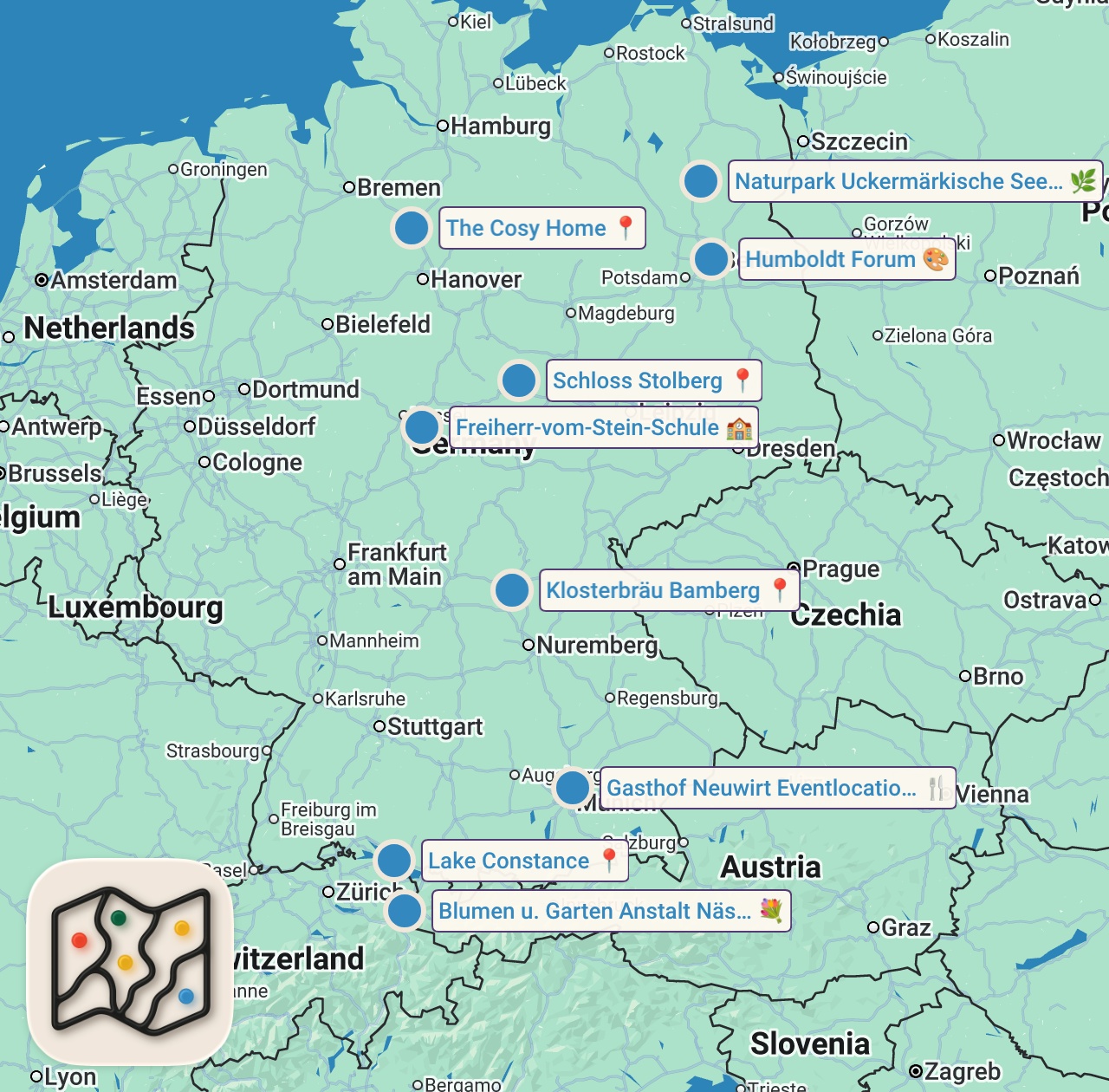 Map preview for "Die Alte Schule" | Die besten Restaurants Deutschlands