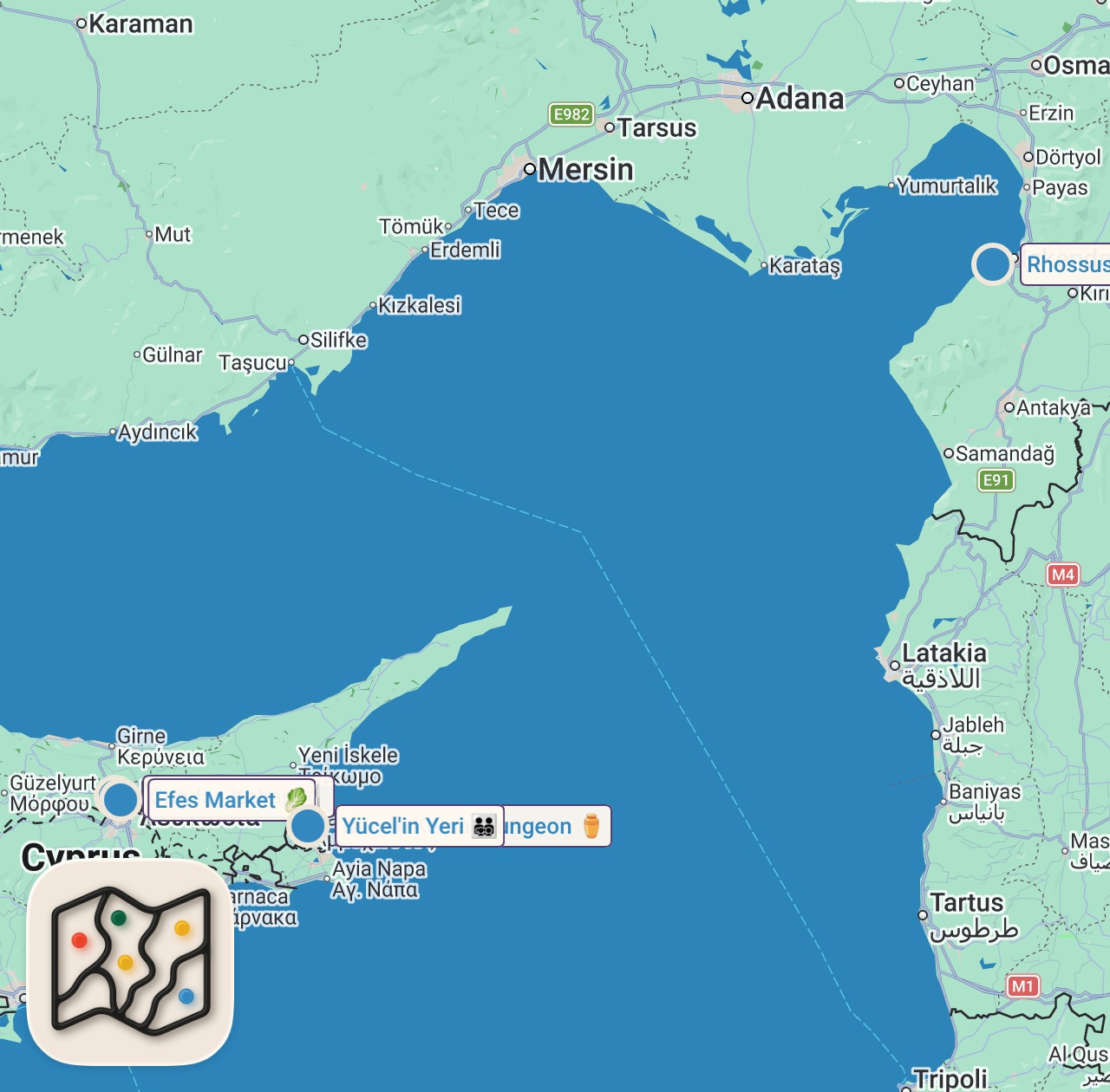 Map of 6 spots from 3 SAATTE 6000 TL SERİSİ!!!