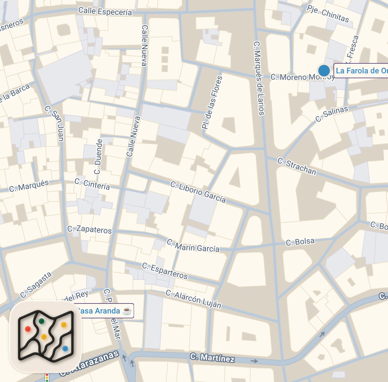Map of 2 spots from LA COMIDA CALLEJERA MÁS "ÉPICA" DE ESPAÑA 🇪🇸