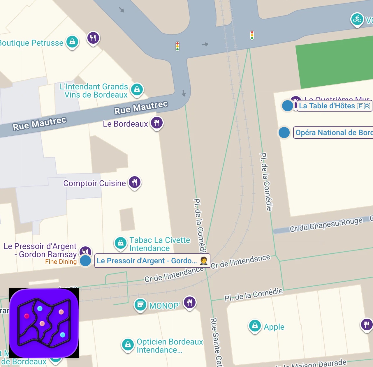 Map of 3 spots from J’ai testé les restaurants étoilés de Gordon Ramsay et Philippe Etchebest… le verdict est fou ! 🤯 »