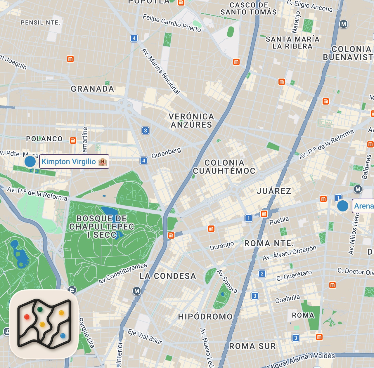 Map of 2 spots from heck the link in my bio for the full itinerary 🇲🇽 #mexico #mexicocity #cdmx #traveltiktok #traveltok