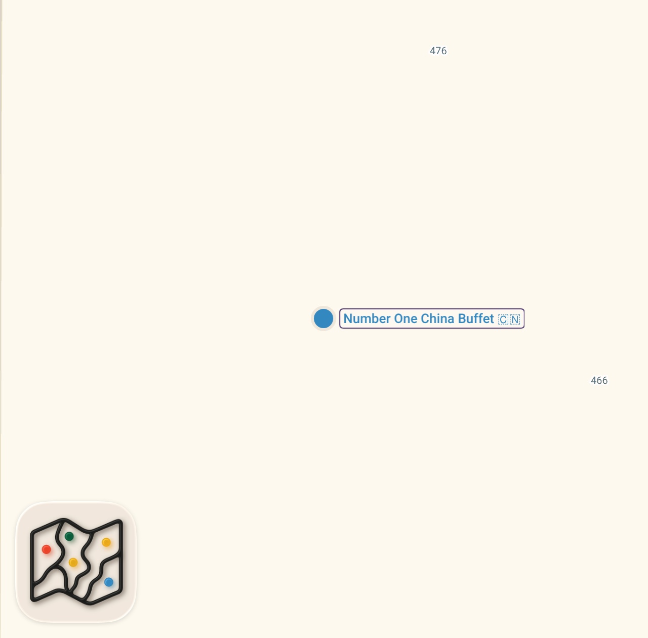 Map of 1 spots from I Tried The WORST Rated Restaurant in South Carolina (1 STAR)