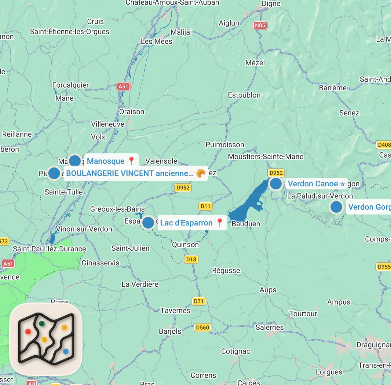 Map preview for France's Best Kept Secret: Gorges du Verdon 🇫🇷