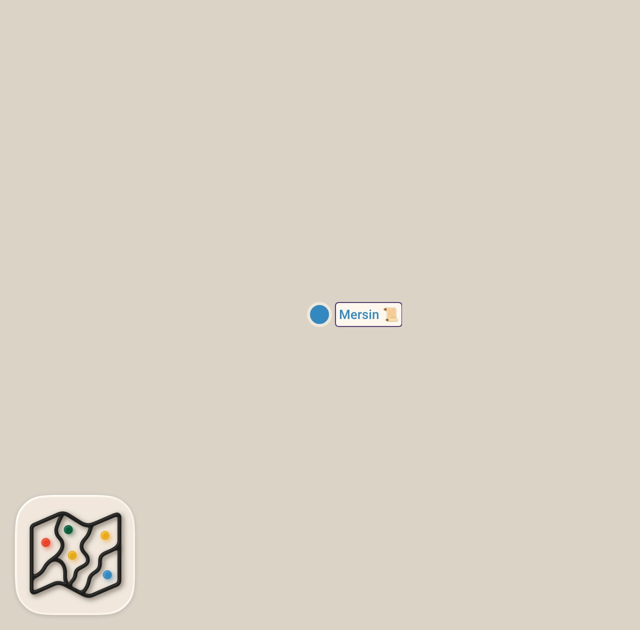 Map of 1 spots from ORİJİNAL MERSİN KEREBİÇ TARİFİ!!!