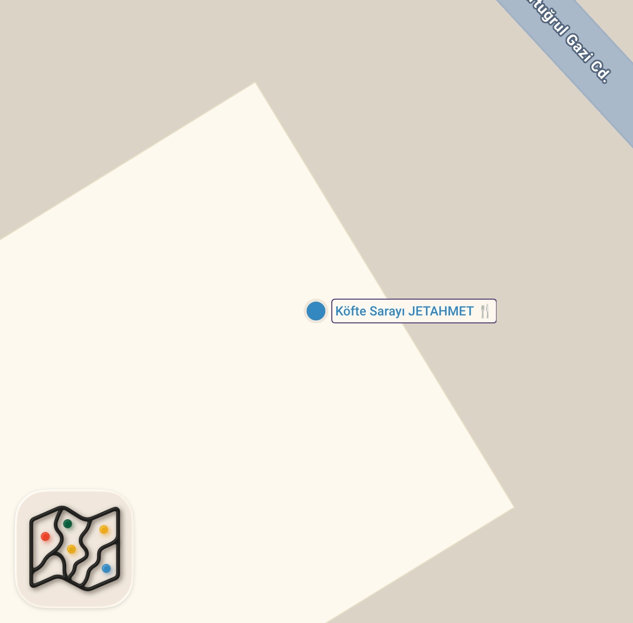 Map of 1 spots from TABAĞIN TAMAMI 2250 TL #shorts #denizli #jetahmet