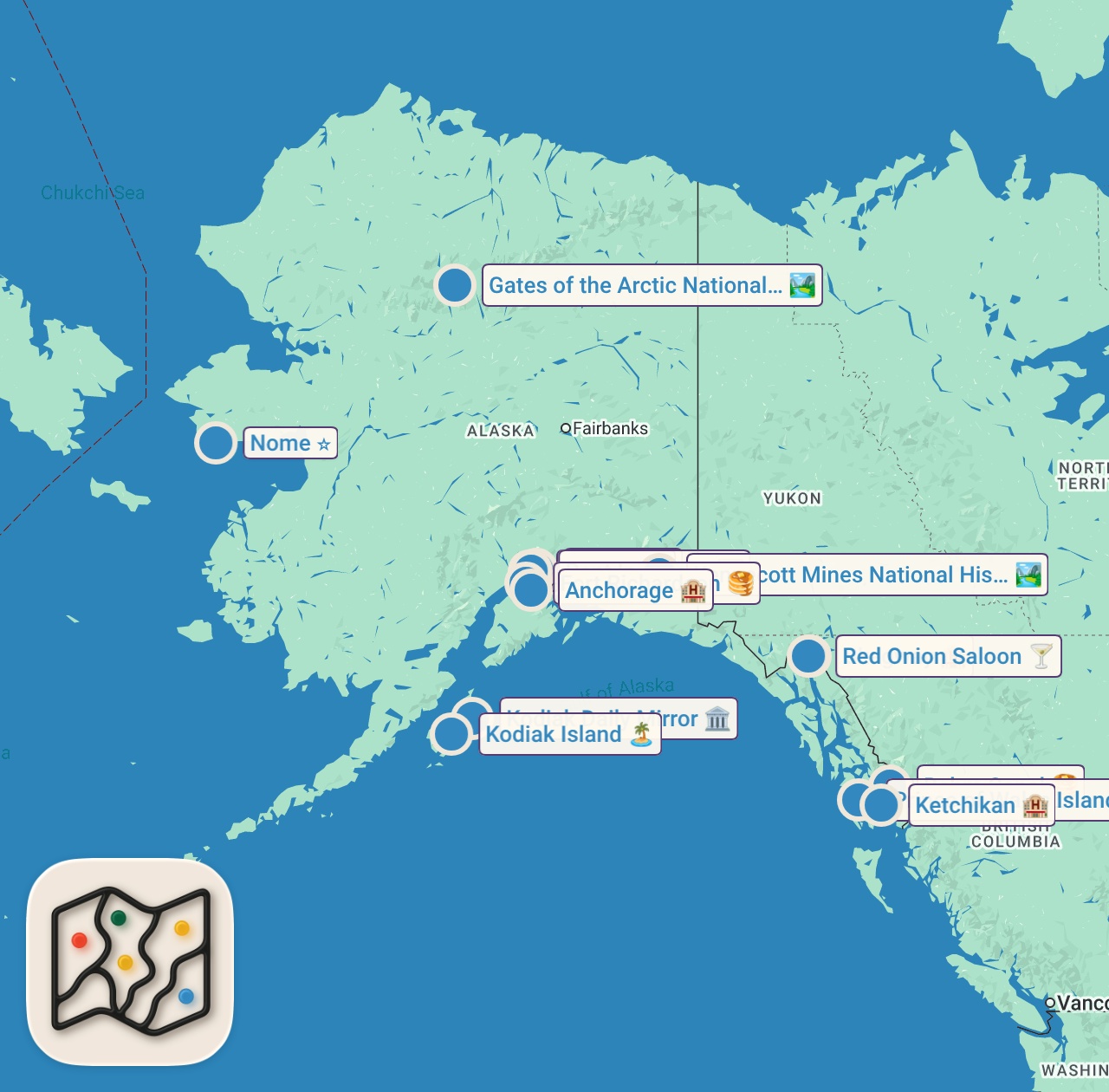 Map preview for Terrifying Cryptids from Season 2 | The Alaska Triangle | Travel Channel